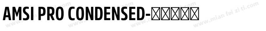 AMSI PRO CONDENSED字体转换